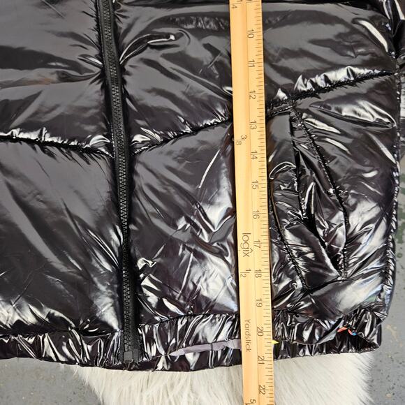 Members Only Space Jam Looney Tunes HiShine Black Puffer Jacket Large Lola Bunny - Picture 16 of 16